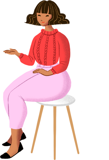 Fashionable woman illustration